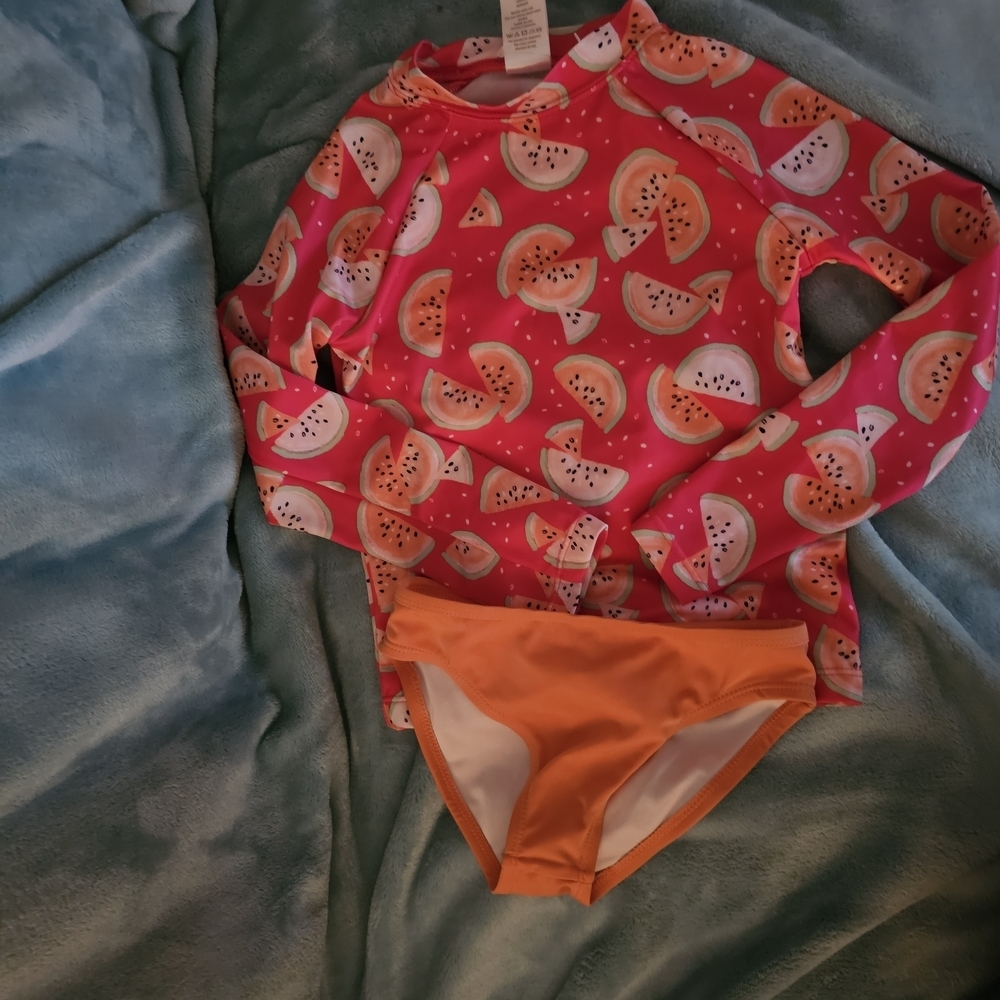 Gymboree Pink Watermelon Rashguard Set